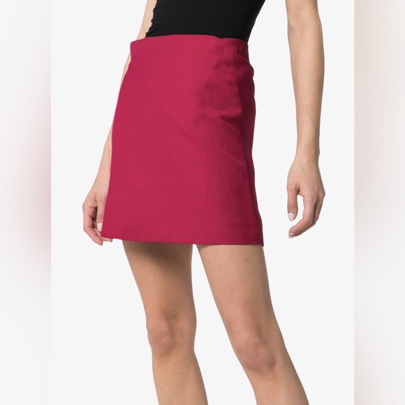 WALES BONNER Wrap Mini Skirt - sz 40 - Fuchsia - Picture 8 of 8